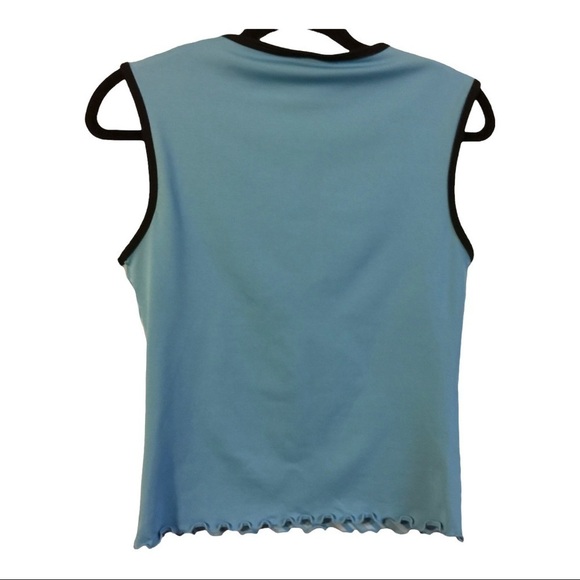 SO Sporty built in bra ruffled bottom exercise crop top size large - Picture 2 of 6